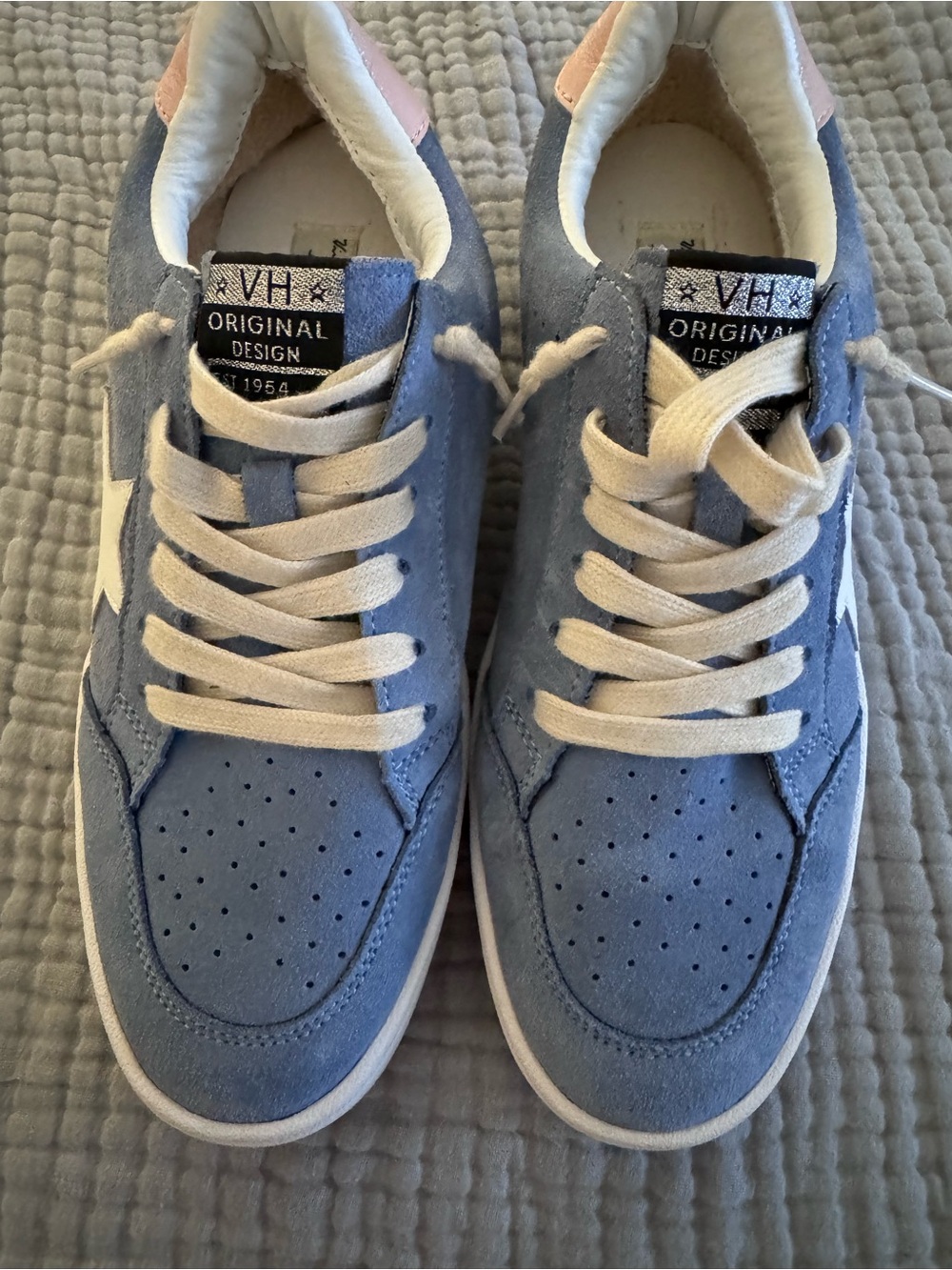 Women’s Light Blue Suede Sneakers